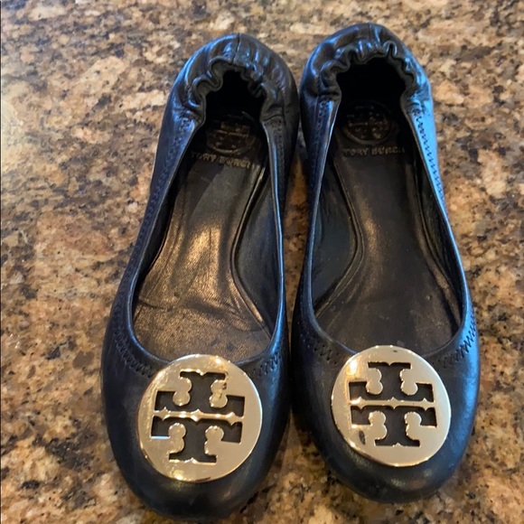 🖤 Tory Burch reva ballet flats black size 5.5 6 - Picture 15 of 16
